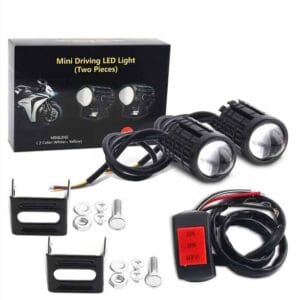 Exploradoras Led Para Moto Alta Potencia Antiniebla Bicolor
