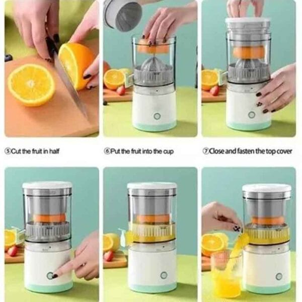 Exprimidor De Naranjas Eléctrico Recargable 400 ml - Image 3