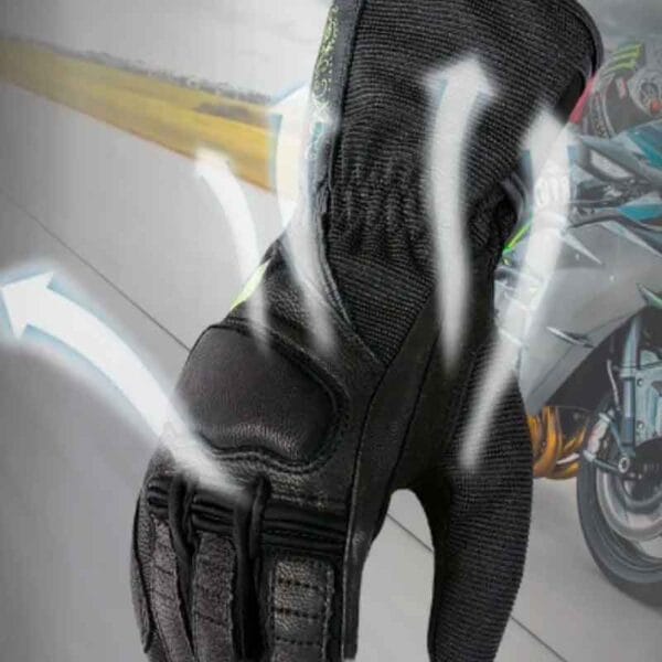Guantes De Cuero Para Mujer Motocicleta Transpirables - Image 3