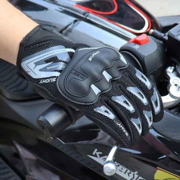 Guantes Moto Racing Transpirables Unisex Manoplas De Malla - Image 2
