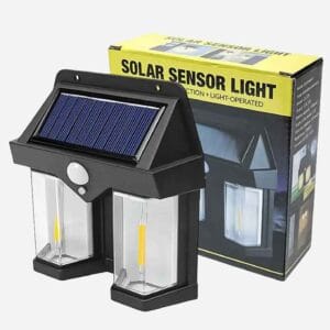 Lampara De Exteriores Con Panel Solar Sensor De Movimiento