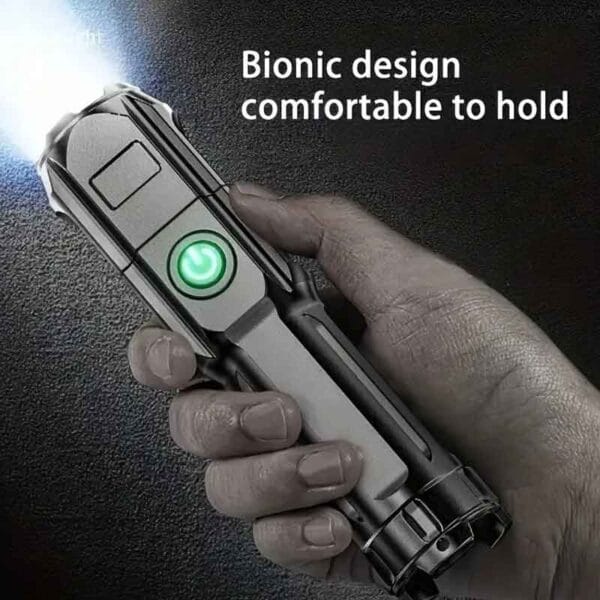 Linterna Led Potente De Largo alcance Con Luz Telescópica - Image 4