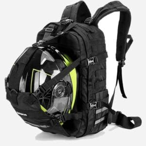 Mochila Porta Casco Para Moto Con Reflectantes