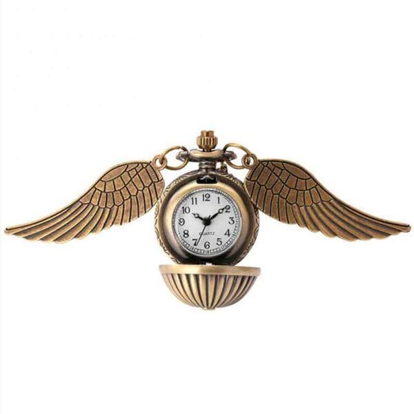 Collar Reloj Snitch De La Saga Harry Potter Dorado - Image 4