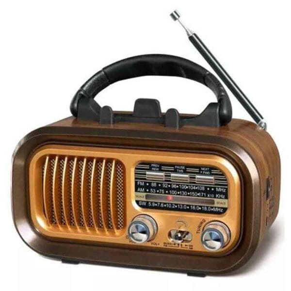 Radio Retro Fm Am Sw Bluetooth Estilo Vintage Bp-rv109bt