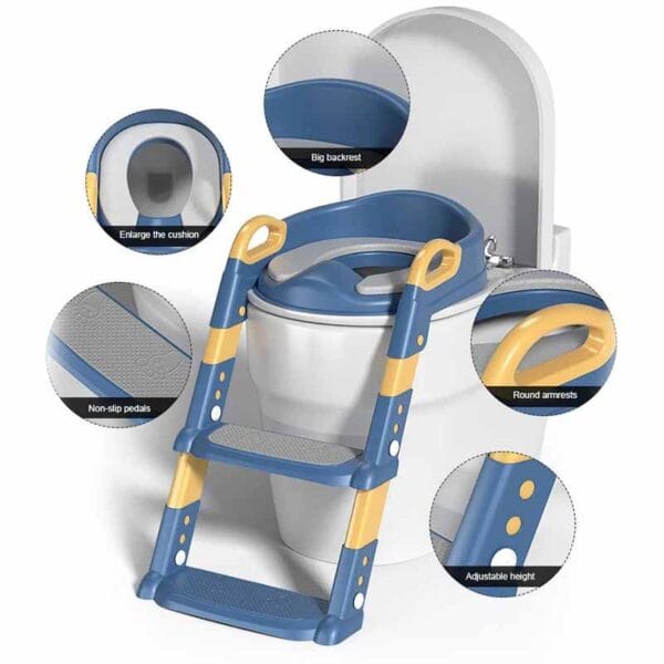 Reductor De Baño Con Escalera Para Niños - Image 4