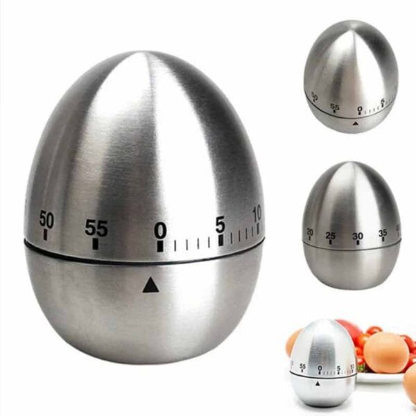 Reloj Temporizador De Cocina Con Forma De Huevo