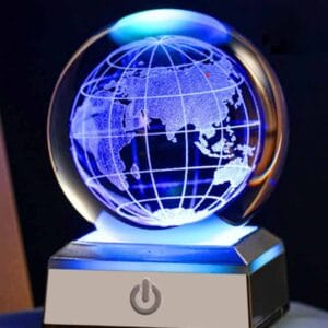 Esfera De Luz Base Metal Decorativa | Lanshoppe