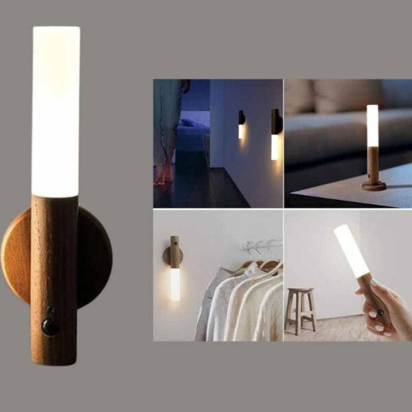 Lámpara De Mesa Con Base Magnética Sensor de Movimiento 02
