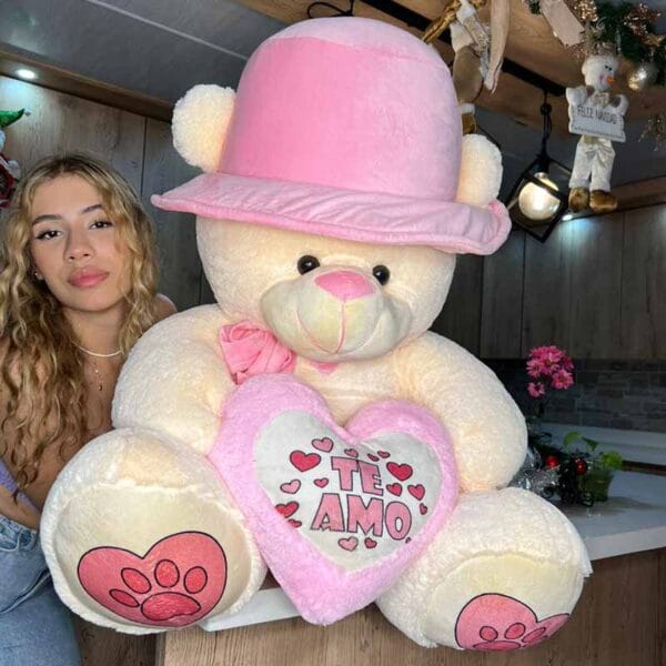 Peluche De Pava Con Corazón 1,40 M | Lanshoppe-02