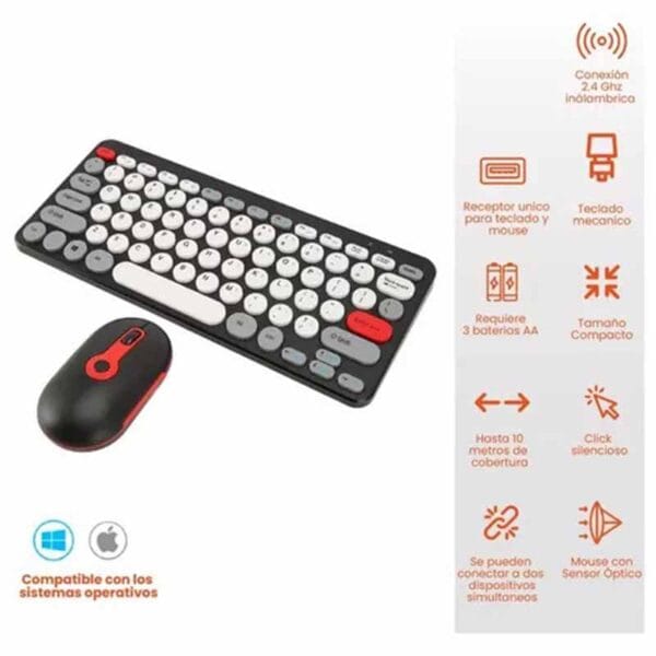 Teclado Y Mouse Inalámbricos Marca Teclop Por - Image 2