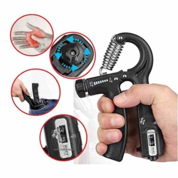 Tensor Hand Grip 60 Kg Contador Fortalec - Image 3