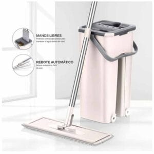 Trapero Mopa Plana Microfibra Con Balde | Lanshoppe