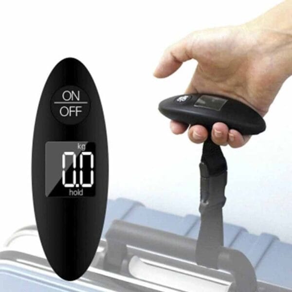 Bascula Digital Portátil Pequeña Negra | Lanshoppe