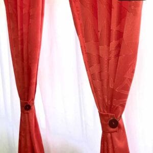 Cortina Jaquard 300 Gramos Color Naranja | Lanshoppe