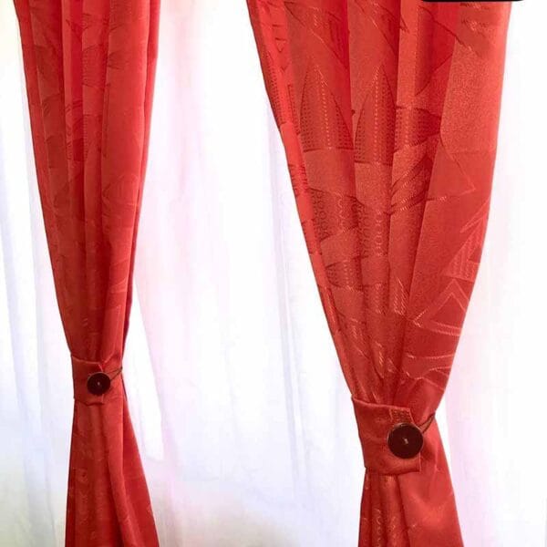 Cortina Jaquard 300 Gramos Color Naranja | Lanshoppe