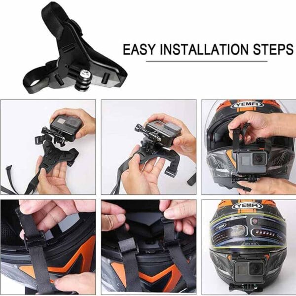 Soporte Holder Go Pro  y Celular Casco Moto - Image 3