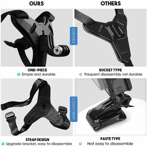 Soporte Holder Go Pro  y Celular Casco Moto - Image 2