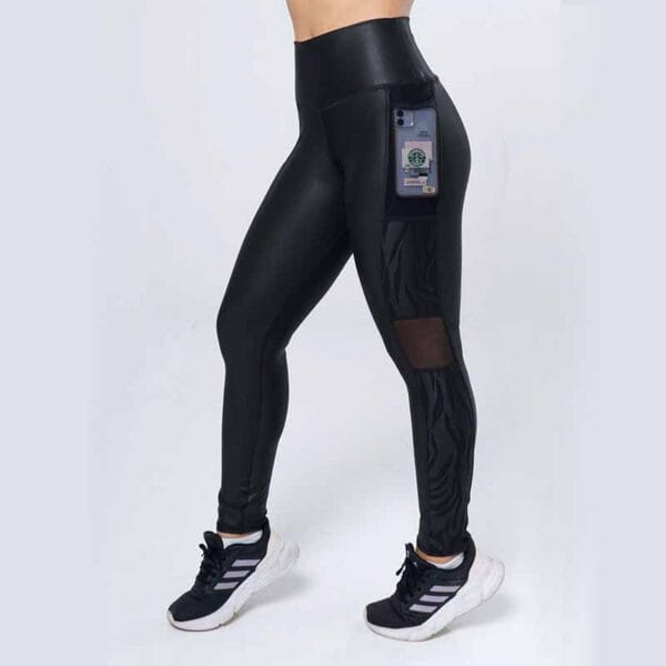 Leggins Negro Deportivo Con Bolsillo | Lanshoppe