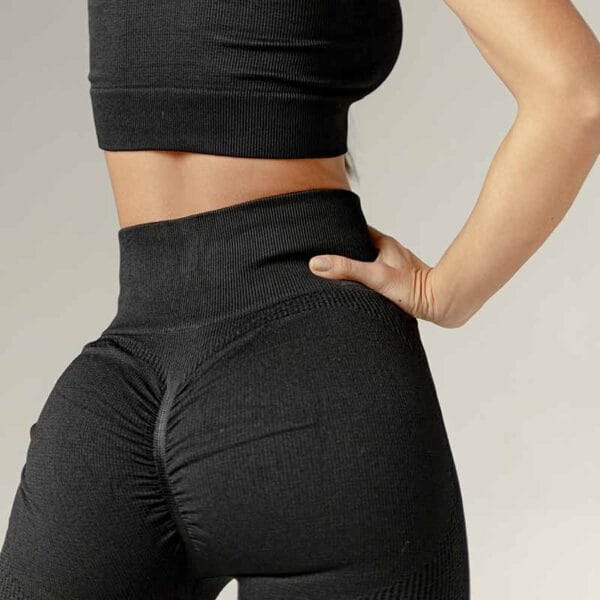 Leggins Seamless Push Up Negro - Image 2