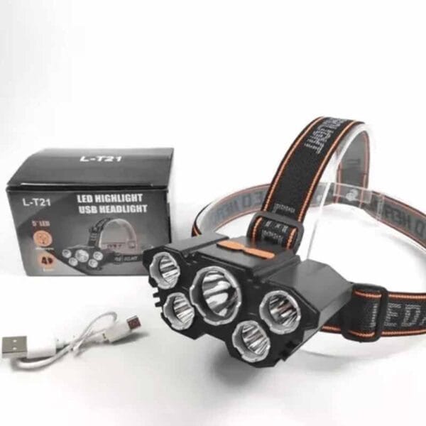 Linterna Minera Led 5 Lentes Para Casco - Image 2