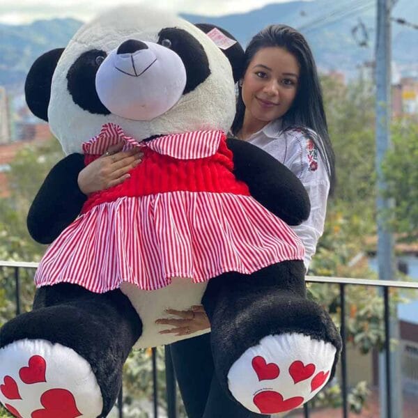 Peluche De Panda Niña Rosa 140m | Lanshoppe