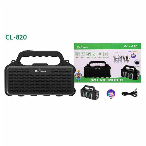 Radio Portátil Con Panel Solar Cl820 | Lanshoppe