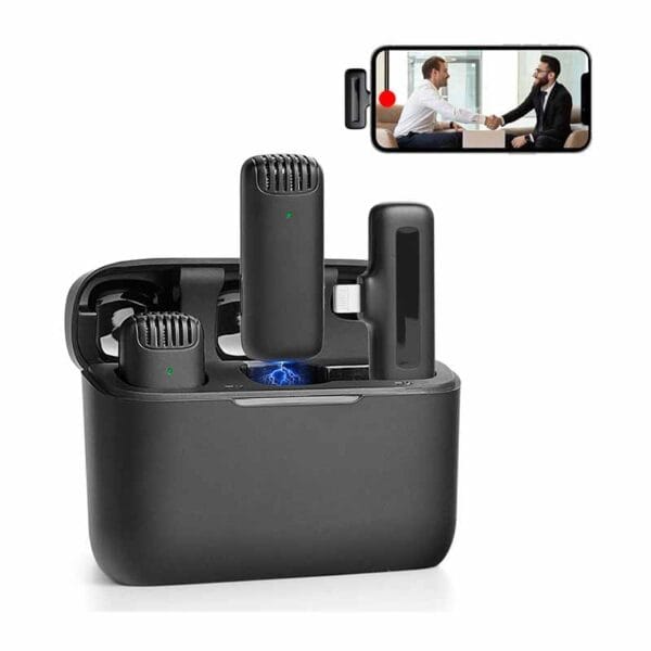 Micrófono De Solapa Recargable Dual | Lanshoppe