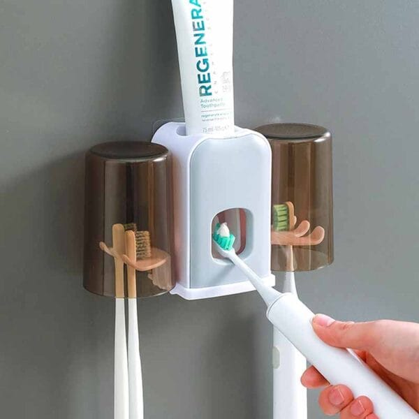 Dispensador De Crema De Dientes Con Soporte - Image 3