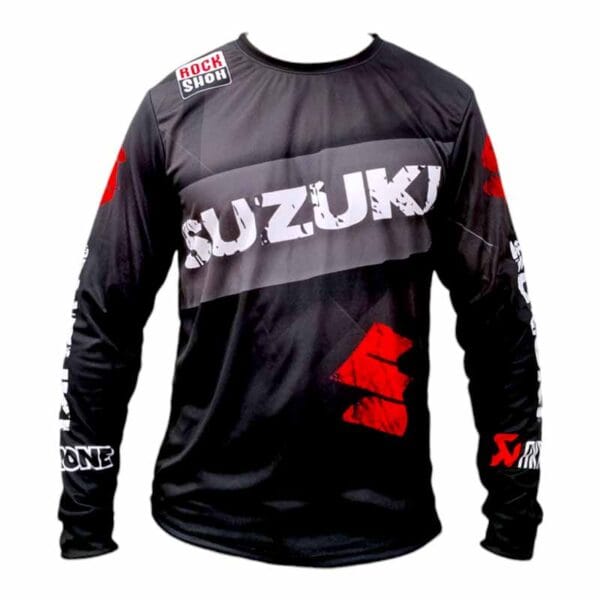 Jersey Suzuki Black Racing Para Moto | Lanshoppe