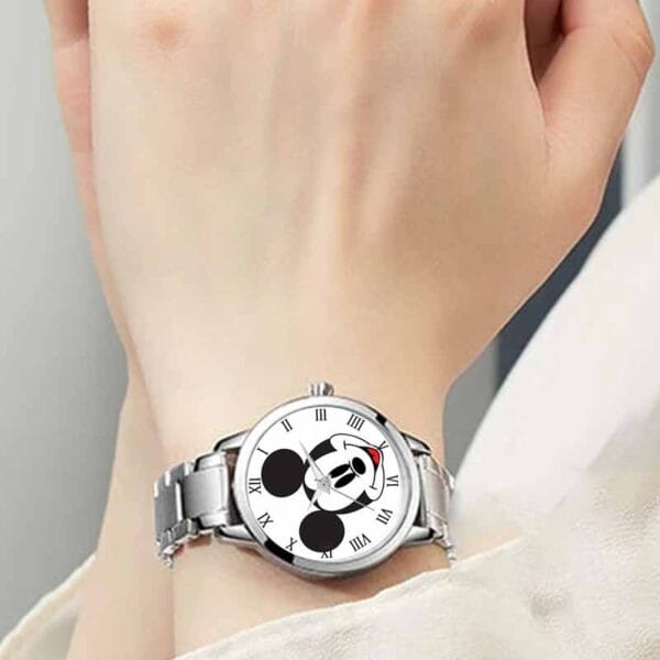 Reloj Mickey Mouse En Acero Inoxidable Para Dama - Image 3