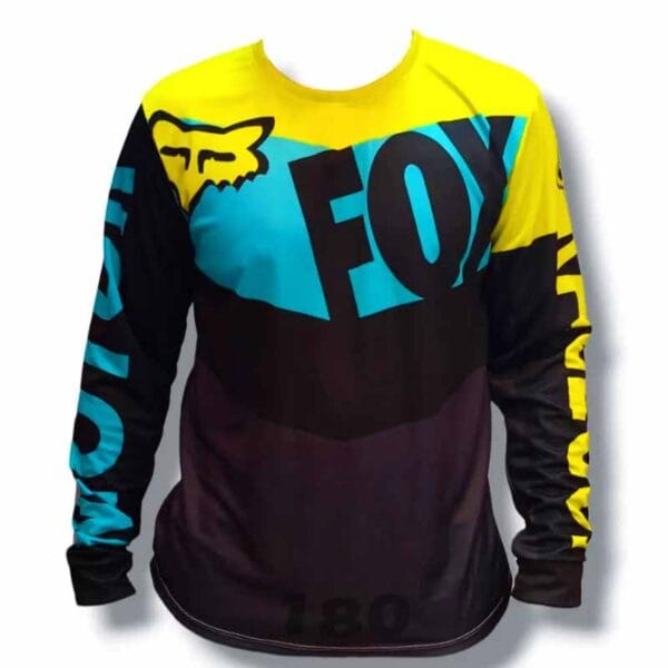 Jersey Fox Neon Motor Racing Fluorescente | Lanshoppe